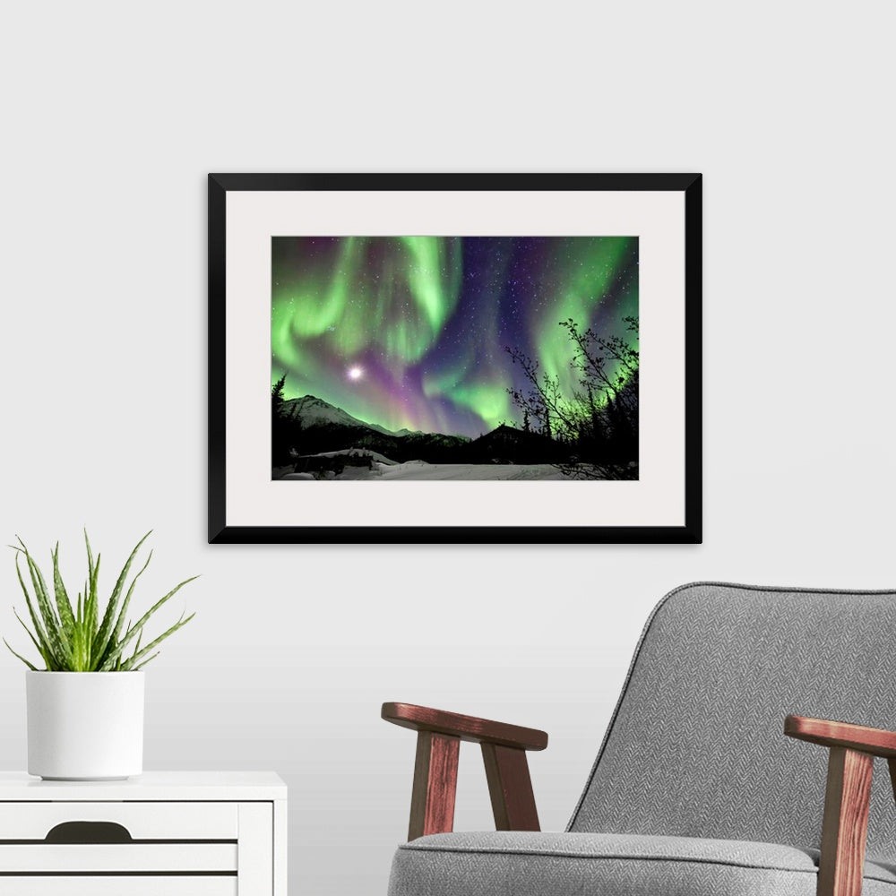 Wiseman Aurora Bands and Swirls Wall Art